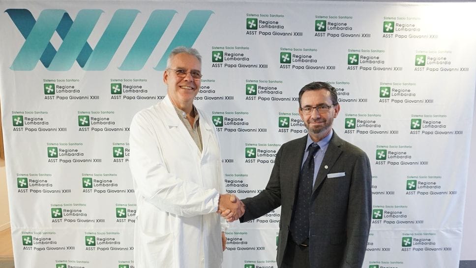 Fulvio Crippa, nuovo direttore delle Malattie infettive dell’Asst Papa Giovanni XXIII di Bergamo con il dg Francesco Locati