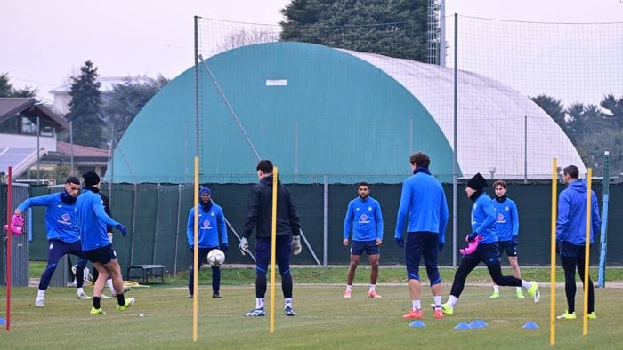 atalanta allenamento alla vigilia dell8217athletic c8217232 lookman foto