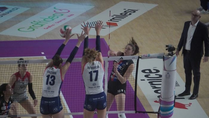 Il Volley Bergamo si arrende alla legge del più forte: Scandicci vince in tre set