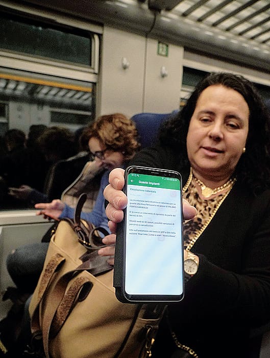 L’avviso di guasto di Trenord