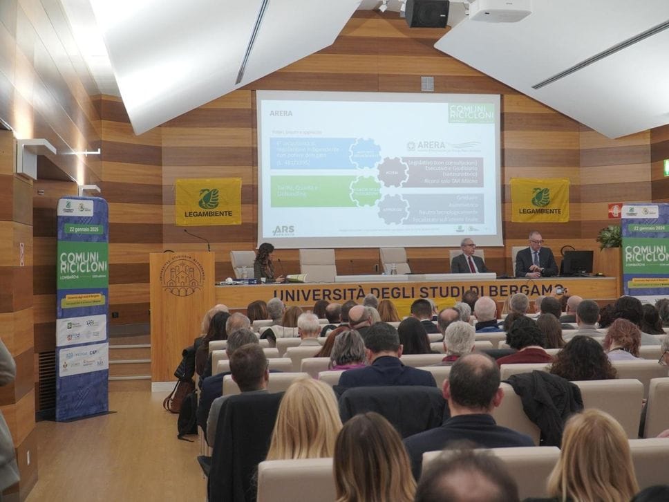 La presentazione del report  in Università a Bergamo