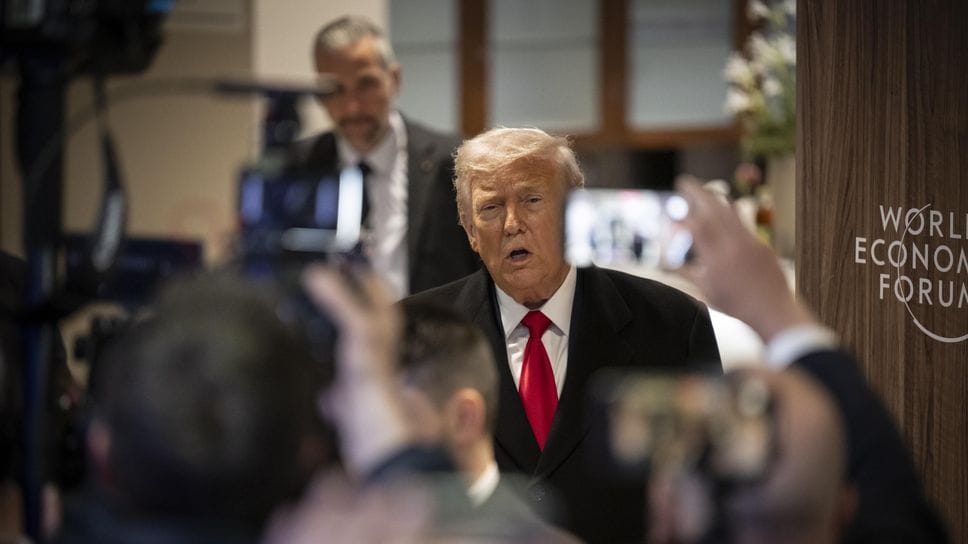 Il presidente americano Donald Trump al World economic forum di Davos