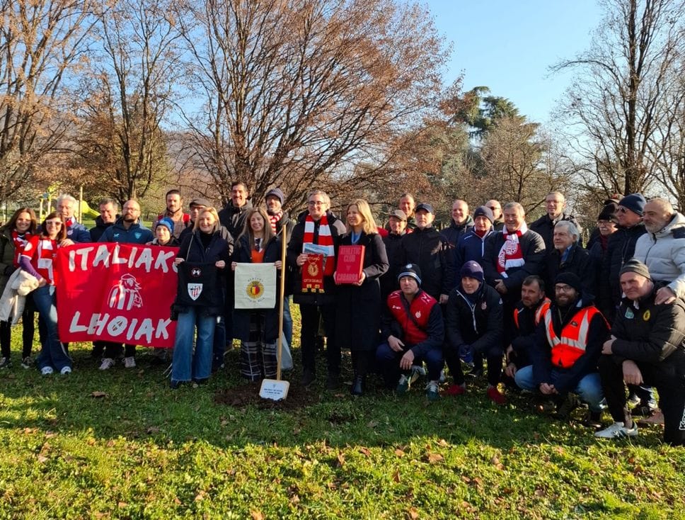 La delegazione dell’Athletic Club Bilbao