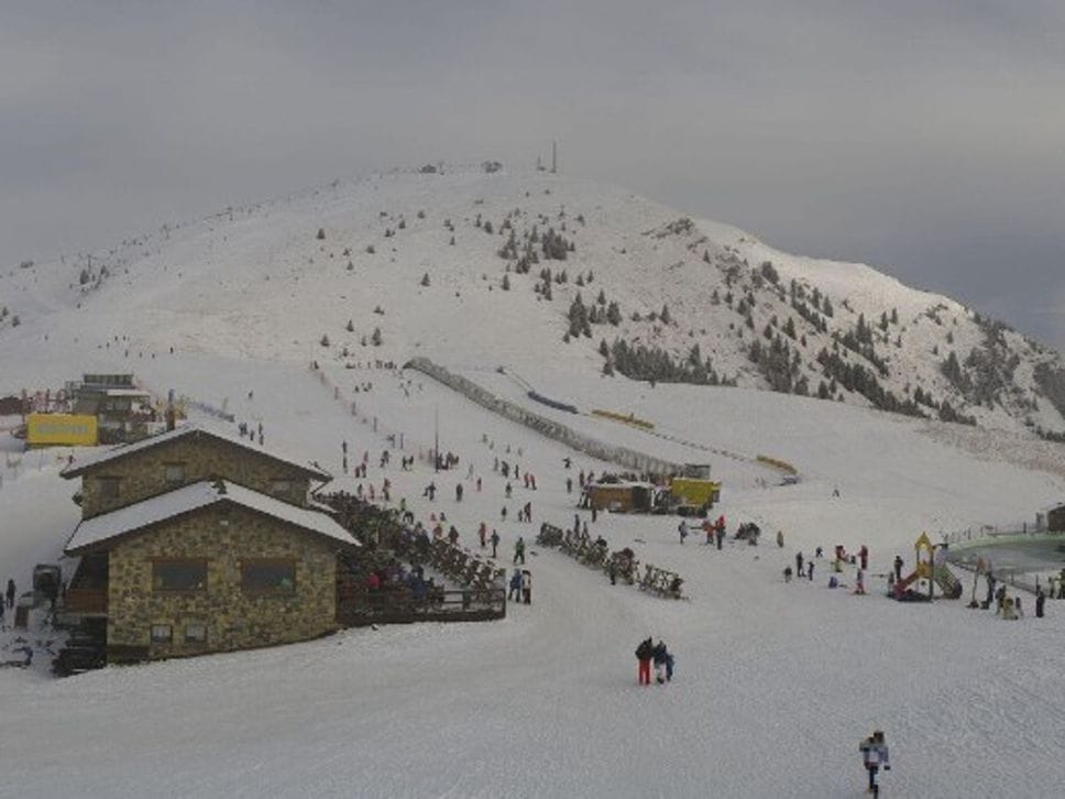 Neve anche al Monte Pora, nell’immagine dalla webcam