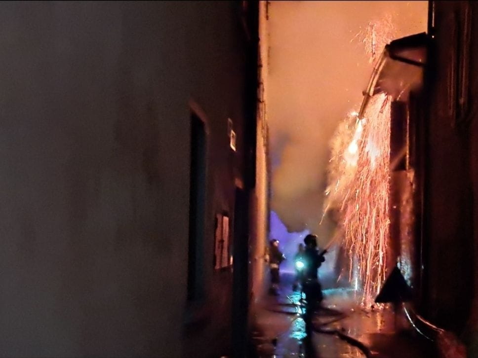 I vigili del fuoco a Boltiere