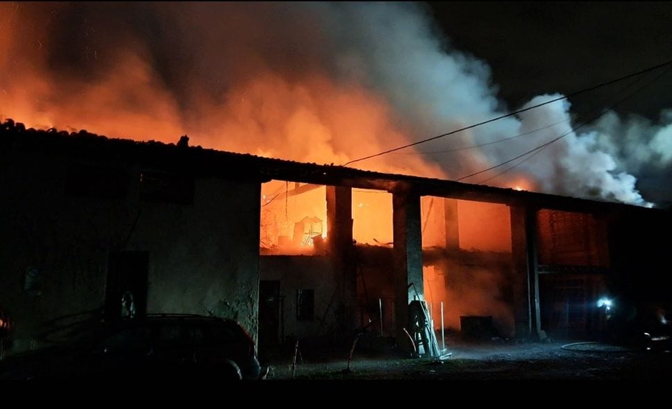 Il grosso incendio di Boltiere