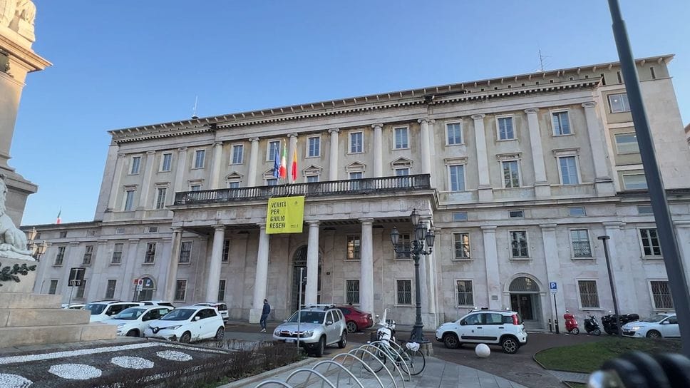Palazzo Uffici a Bergamo in una foto d’archivio