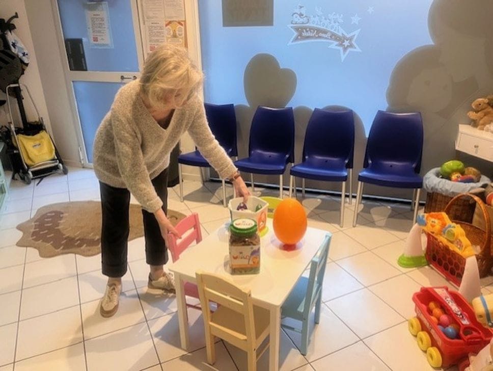 Tina Lanzanova nel Centro di aiuto alla vita di Alzano