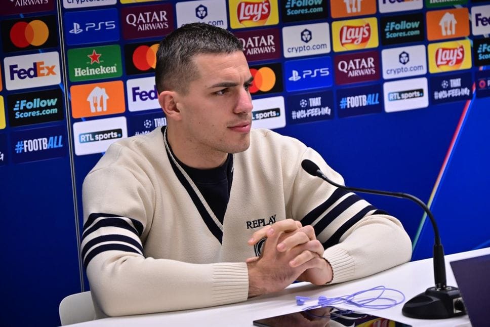 Nikola Krstovic in conferenza stampa