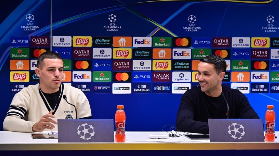 Palladino e Krstovic in conferenza stampa