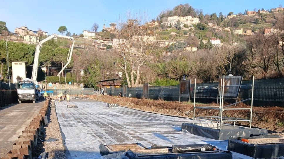 L’avanzamento dei lavori per la vasca di laminazione