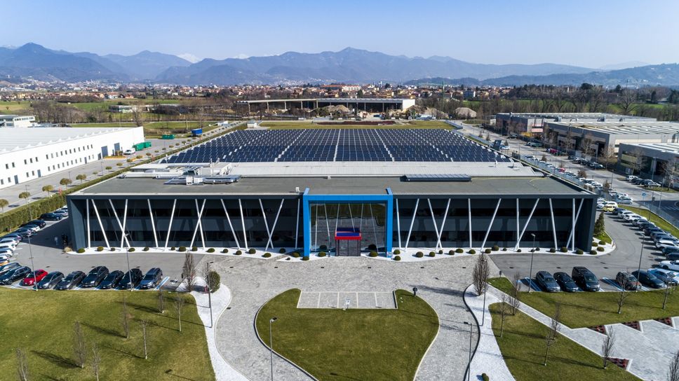 L’azienda Mei ripresa da un drone