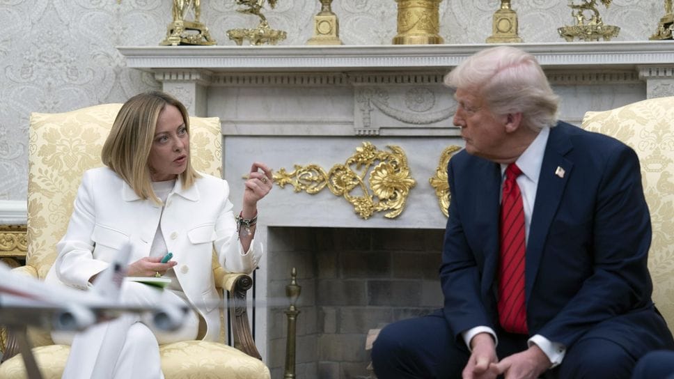 Meloni a colloquio con Trump a Washington il 17 aprile del 2025