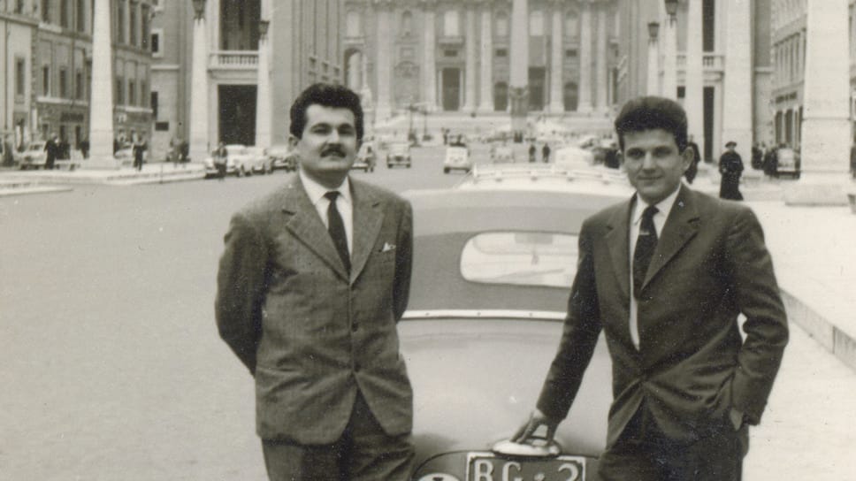 Luigi ed Emilio Agazzi in una foto del 1959