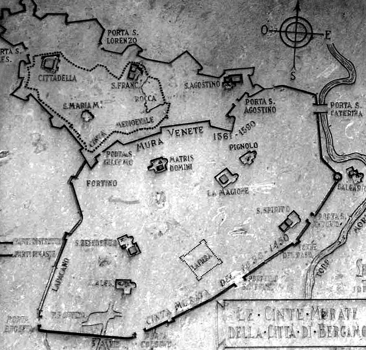 Il tracciato delle Muraine