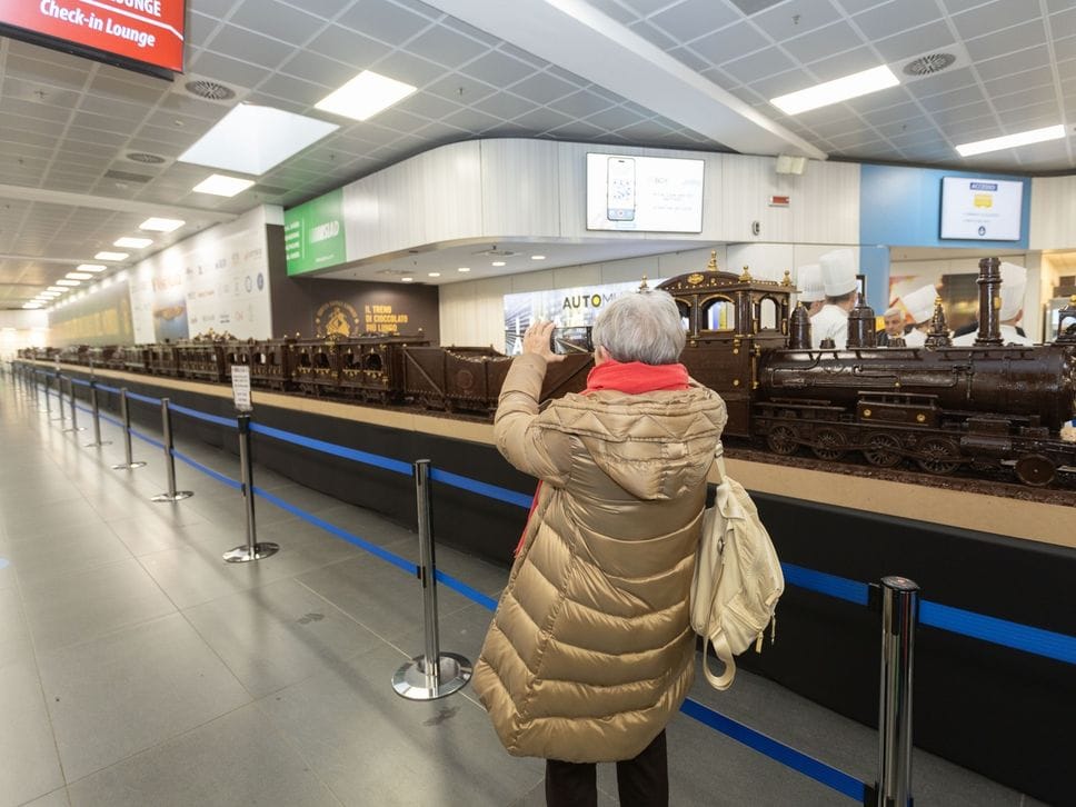 In tanti visiteranno il treno di cioccolato