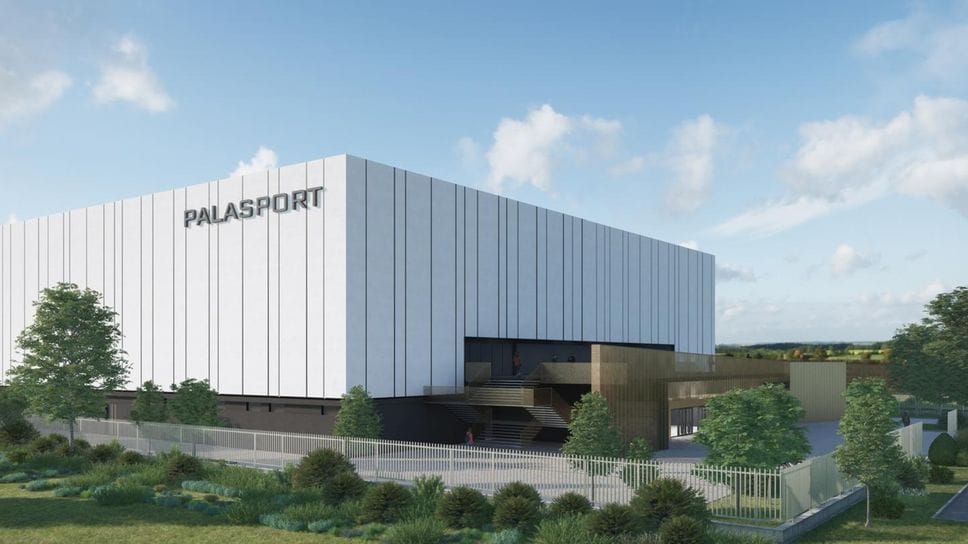 Il rendering del nuovo Palazzetto dello sport