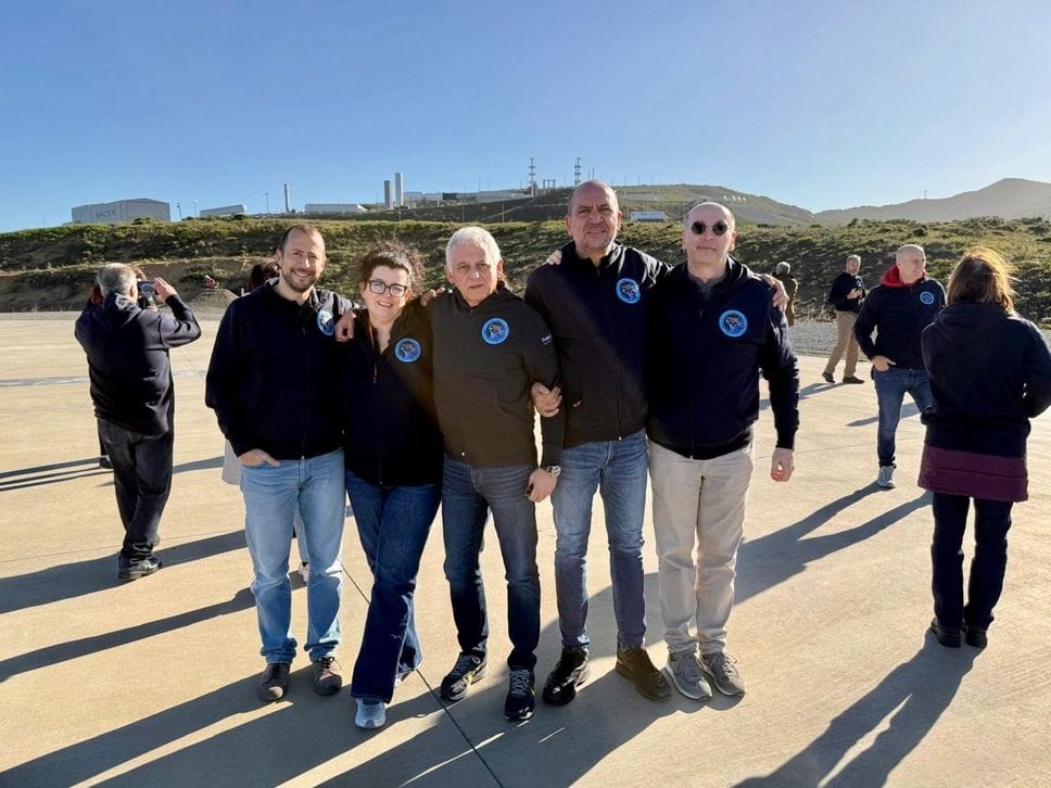 Claudia Facchinetti con altri colleghi coinvolti nel progetto