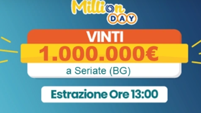 millionday vincita di un milione di euro a seriate