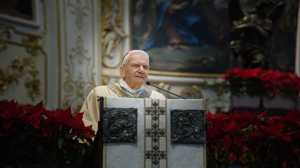 Il Vescovo di Bergamo Francesco Beschi durante la Messa in Duomo nel giorno dell’Epifania