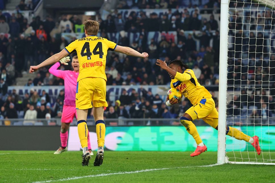 L’esultanza per il gol segnato contro la Lazio