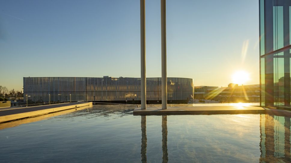 La vista da una delle vasche della Spa di ChorusLife