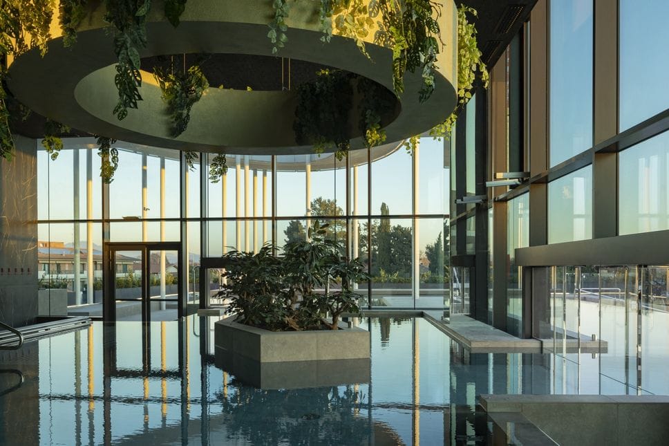 Una delle aree, tra interno ed esterno