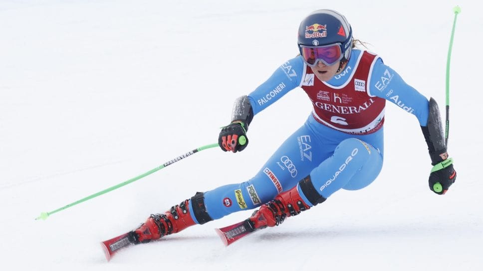 Sofia Goggia, qui in azione nel superG di Val d’Isère a dicembre, cerca il primo successo stagionale in discesa libera sulla pista austriaca di Zauchensee