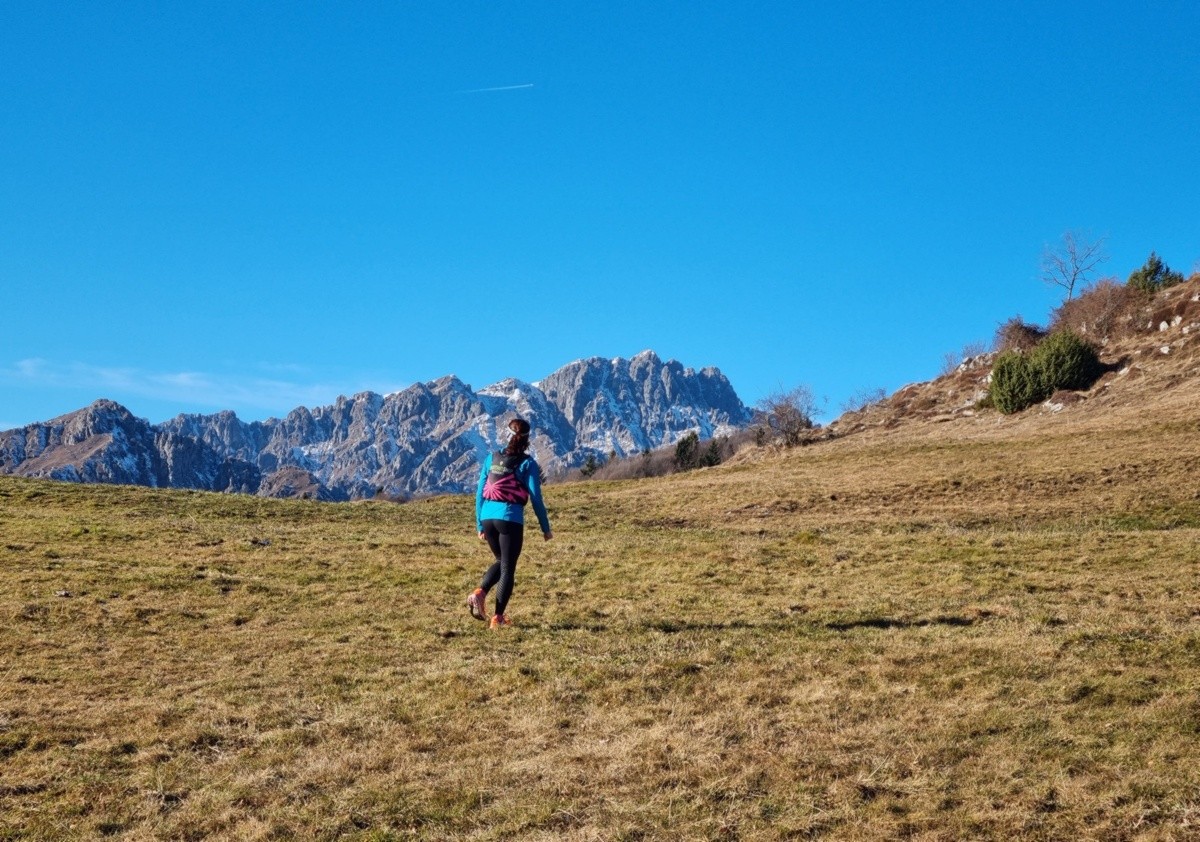 L’Alben salendo alla cima di Tisa (dicembre 2024)
