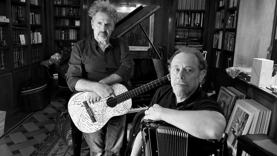 Fabio Consoli e il fisarmonicista Fausto Beccalossi