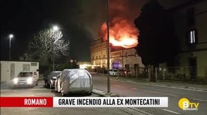Romano di Lombardia, grave incendio alla ex Montecatini, distrutti abitazioni e attività