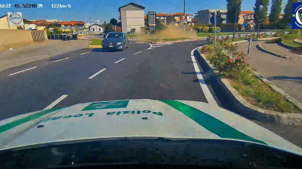 Inseguimento a folle velocità  a Romano di Lombardia