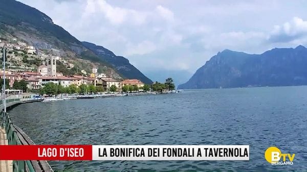 Lago d'Iseo, bonifica ai fondali di Tavernola nel 2027