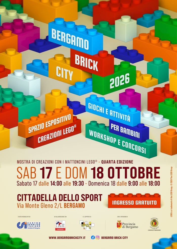 Bergamo Brick City torna il 17 e 18 ottobre: mattoncini e giochi per tutti