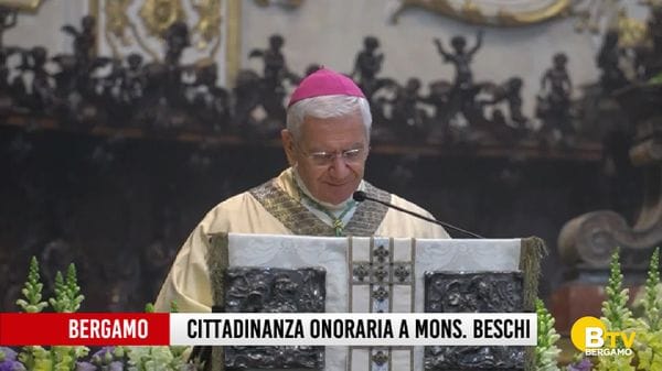 Bergamo, il vescovo monsignor Francesco Beschi riceverà la cittadinanza onoraria