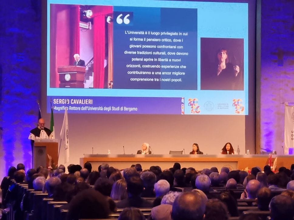 Università di Bergamo, il rettore Cavalieri: gli atenei siano ponti di dialogo nel mondo - Foto