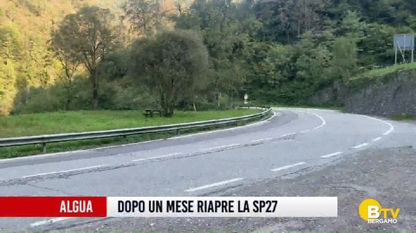 Riaperta al traffico la SP27 a Rosolo di Algua