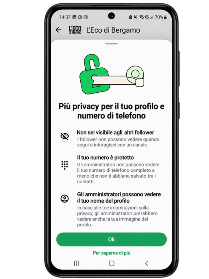 L’Eco di Bergamo arriva su WhatsApp: ecco come seguire il canale gratuito