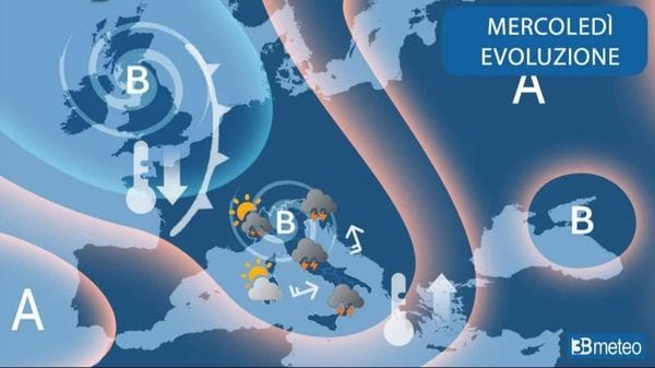 Maltempo al Nord, mercoledì piogge intense e temporali. Nuovo peggioramento venerdì