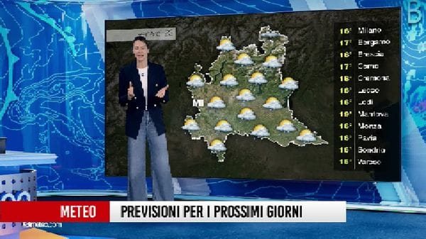 Le previsioni meteo per i prossimi giorni