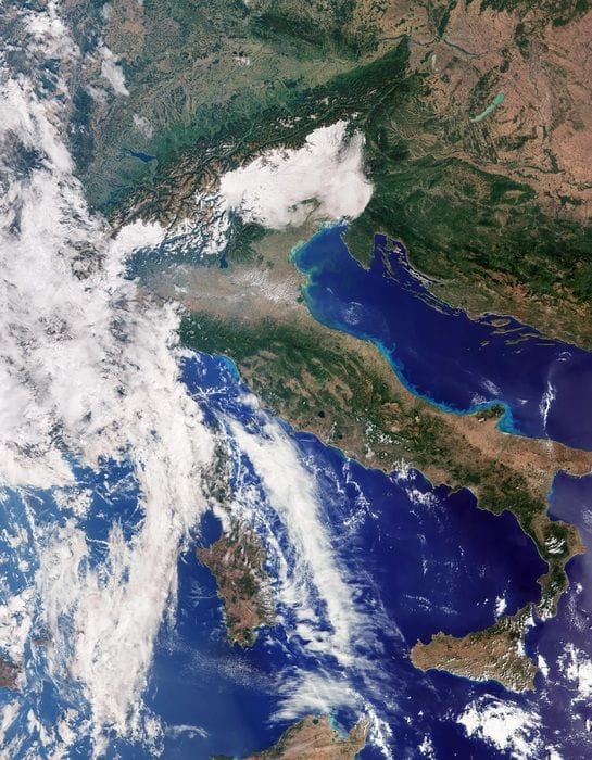 C'è anche l'Italia tra le prime 'cartoline' dallo spazio inviate da Sentinel-3C