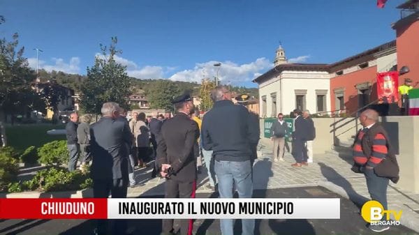 Inaugurato il nuovo municipio di Chiuduno
