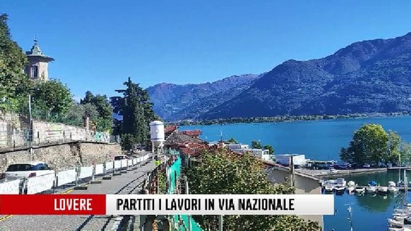 Partiti a Lovere i lavori di consolidamento di via Nazionale