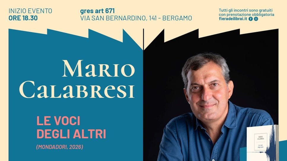 Mario Calabresi a Bergamo inaugura la terza edizione di «Librai per un anno»