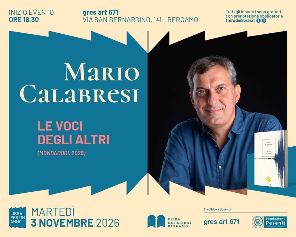 Mario Calabresi a Bergamo inaugura la terza edizione di «Librai per un anno»