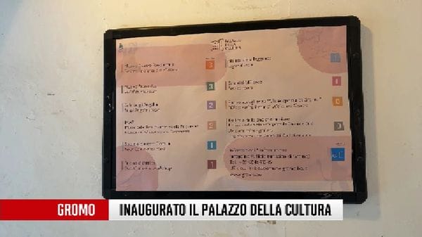 Gromo, inaugurato il Palazzo della Cultura