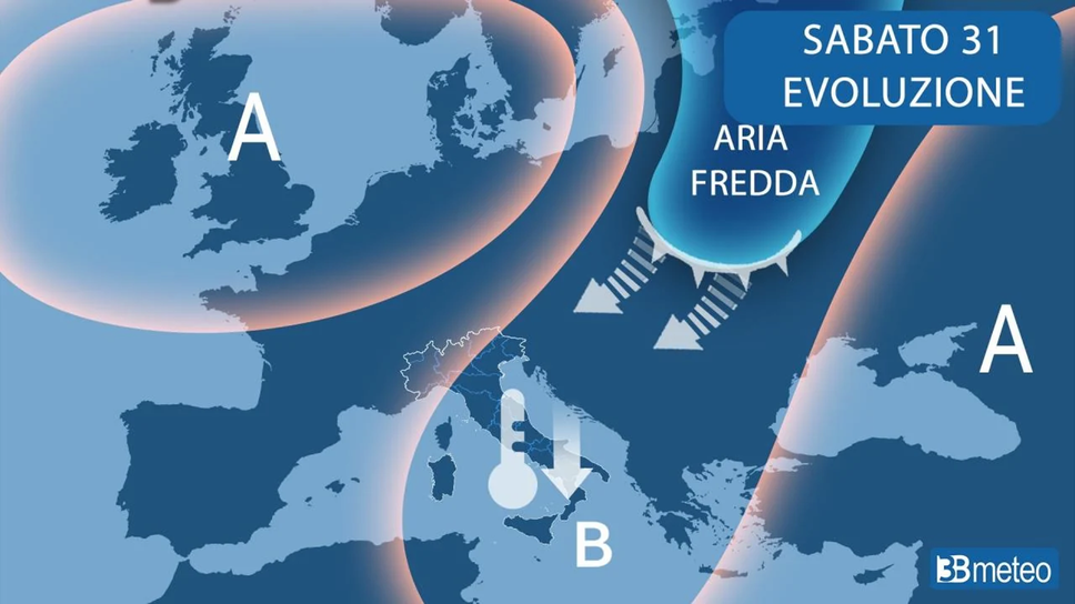 Meteo, correnti fredde sull’Italia: temperature in calo anche in Bergamasca