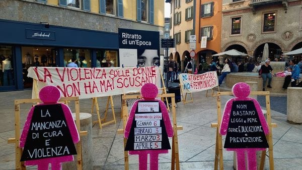 Violenza di genere, presidio l’8 ottobre in Largo Rezzara a Bergamo
