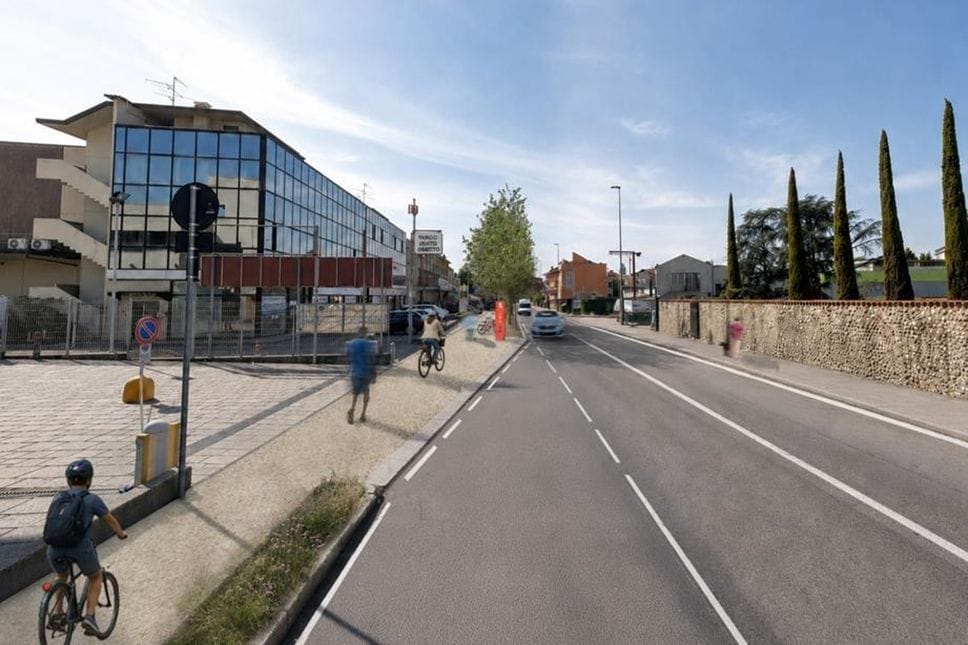 Via Ghislandi, nuova ciclopedonale e 38 alberi: progetto da 1,3 milioni
