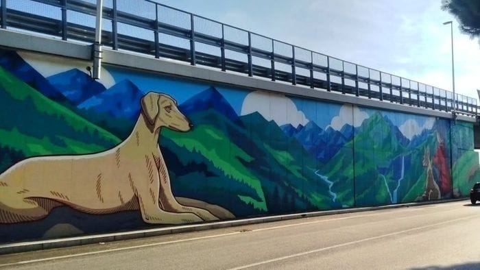 bergamo gi224 ripulito il murale delle orobie al rond242 delle valli da Ecodibergamo.it bergamo gi224 ripulito il murale delle orobie al rond242 delle valli